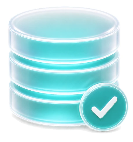 A managed database, provisioned and healthy.
