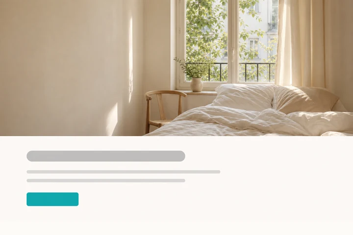 A small rental's website, taking direct bookings